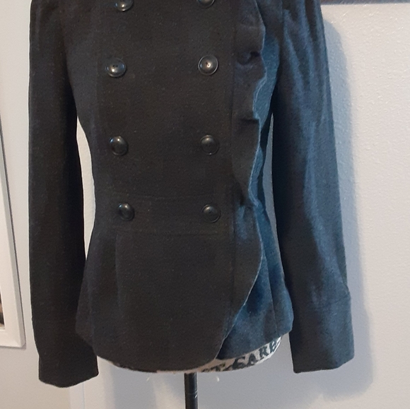 Ann Taylor Loft short wool peacoat. 0 NWOT - Picture 6 of 14